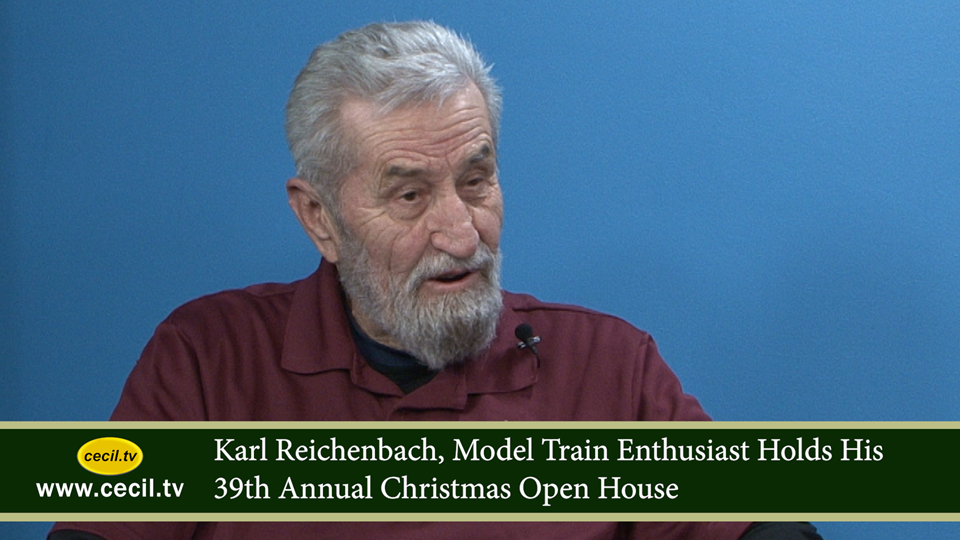 Karl Reichenbach, Model Train Enthusiast Holds His 39th Annual Christmas Open House